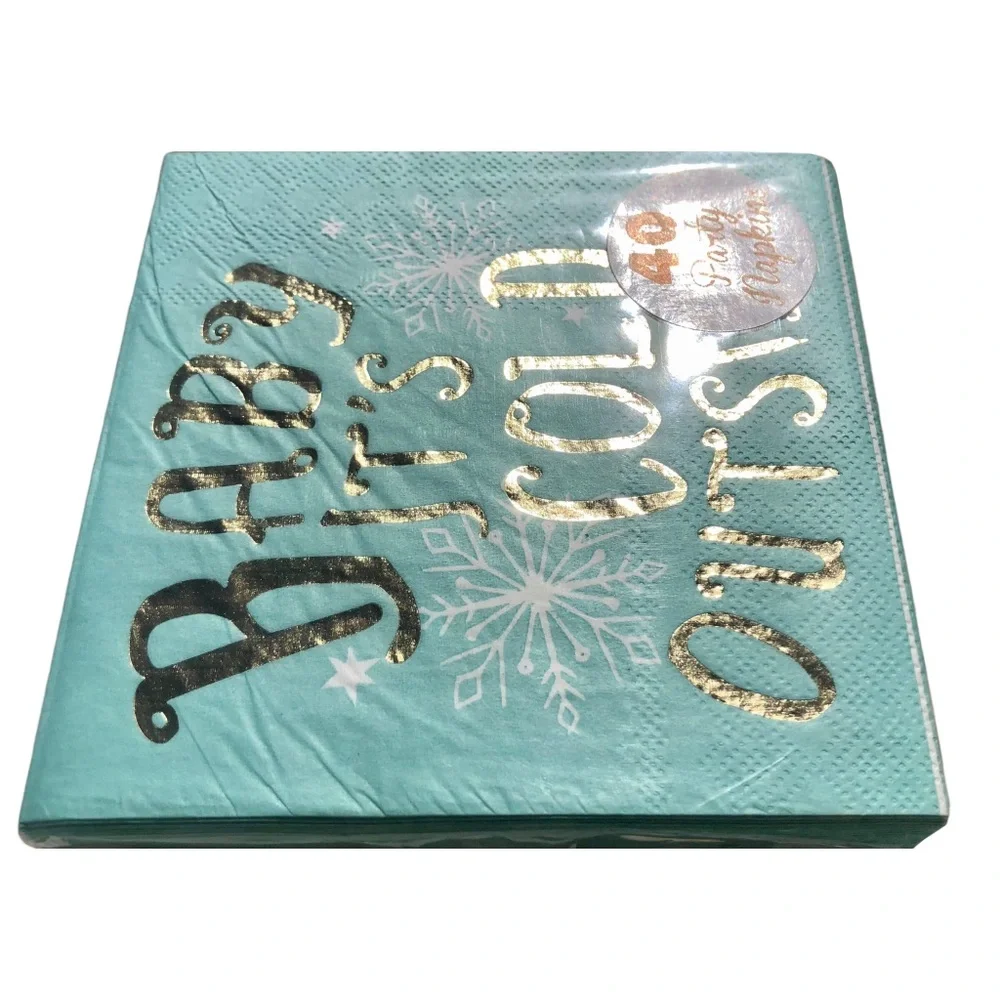TMD Baby It’s Cold Outside Foil Cocktail Napkins, 40 ct
